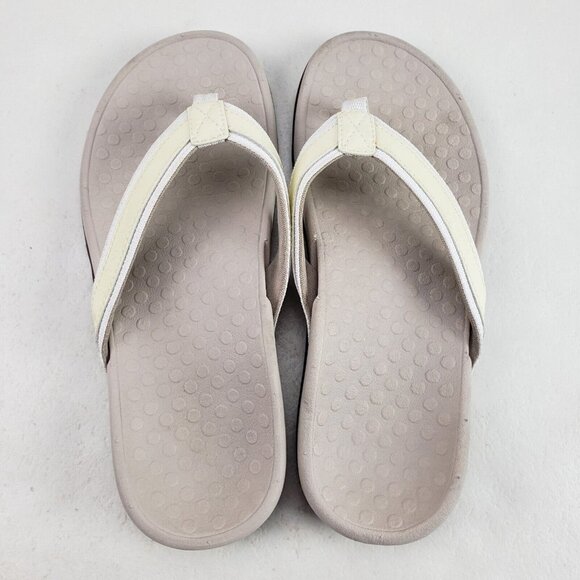 Vionic Tide II Toe Post Sandal Womens 7 Yellow Orthotic Flip Flop Thongs Slides - Picture 9 of 11